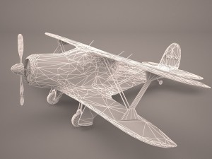 the consolidated model 14 fleet biplane 3D 模型
