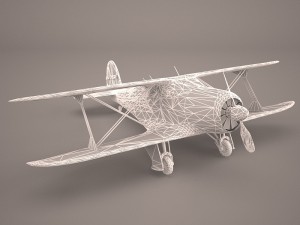 the consolidated model 14 fleet biplane 3D 模型