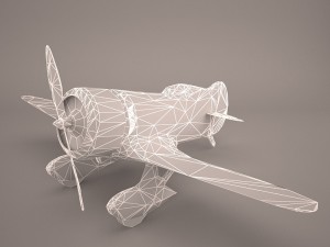 geebee r airplane Model 3D