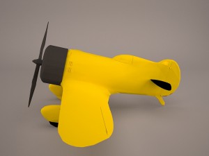 geebee r airplane Model 3D