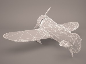geebee r airplane Model 3D