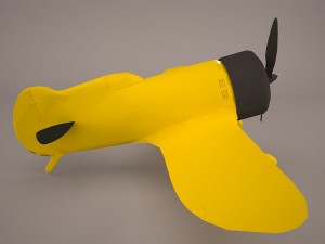 geebee r airplane Model 3D