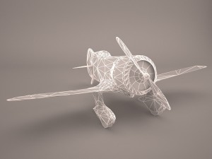 geebee r airplane Model 3D