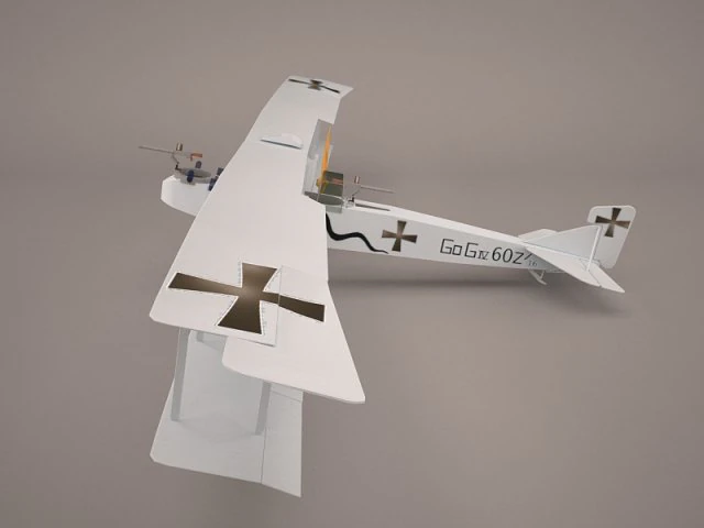 fokker r7 triplane 1 3D Model .c4d .max .obj .3ds .fbx .stl .blend 
