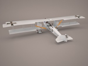 fokker r7 triplane 1 Model 3D