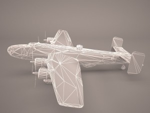 handley page halifax mk3 raf 3D Model