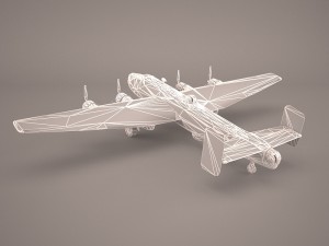 handley page halifax mk3 raf 3D Model