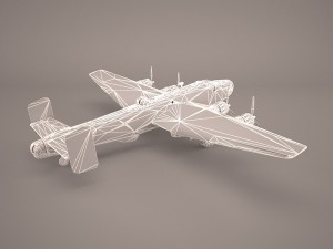 handley page halifax mk3 raf 3D Model
