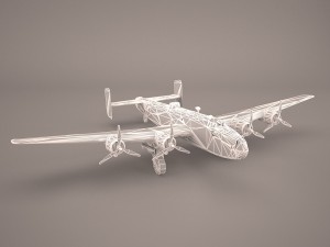 handley page halifax mk3 raf 3D Model