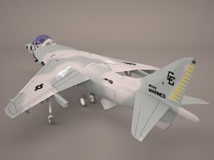 mcdonnell douglas av-8b harrier ii 3D 모델