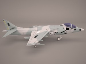 mcdonnell douglas av-8b harrier ii 3D 모델
