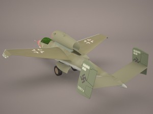 heinkel he 162 volksjaeger v15 Modelo 3D