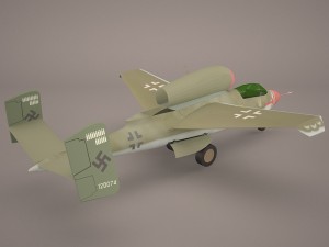 heinkel he 162 volksjaeger v15 Modelo 3D