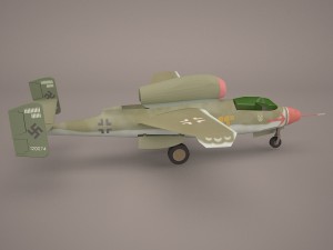 heinkel he 162 volksjaeger v15 Modelo 3D