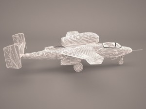 heinkel he 162 volksjaeger v15 Modelo 3D