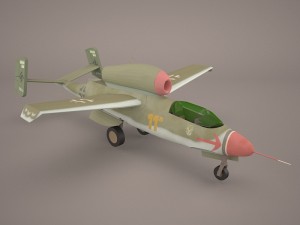 heinkel he 162 volksjaeger v15 Modelo 3D