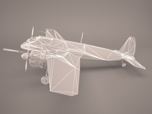 henschel hs-129b-3 3D Модель