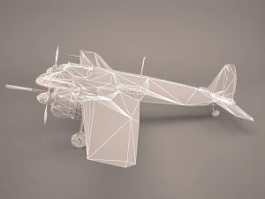 henschel hs-129b-3 3D Model