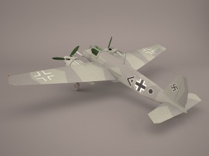 henschel hs-129b-3 3D Модель