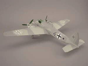 henschel hs-129b-3 3D Model