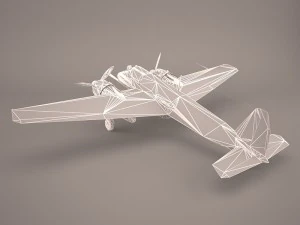 henschel hs-129b-3 3D Model