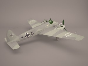 henschel hs-129b-3 3D Модель