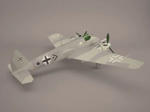 henschel hs-129b-3 3D Model