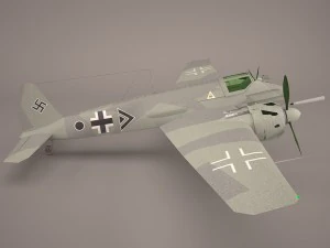 henschel hs-129b-3 3D Model
