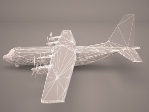 hercules c130 usa Model 3D