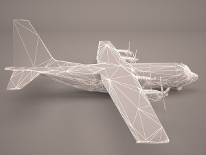 hercules c130 usa Model 3D