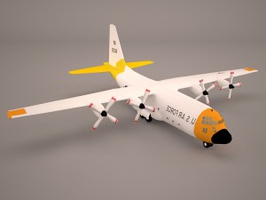 hercules c130 usa Model 3D