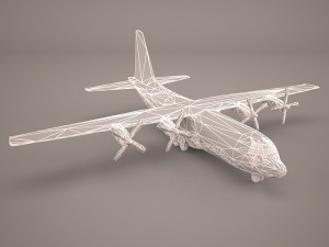 hercules c130 usa Model 3D