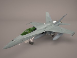 ea-18g growler - vaq-132 scorpions 3D Model