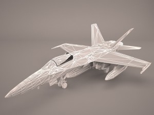 ea-18g growler - vaq-132 scorpions Modelo 3D