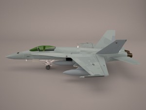 ea-18g growler - vaq-132 scorpions Modelo 3D