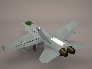 ea-18g growler - vaq-132 scorpions Modelo 3D