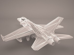 ea-18g growler - vaq-132 scorpions Modelo 3D