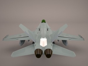 ea-18g growler - vaq-132 scorpions Modelo 3D