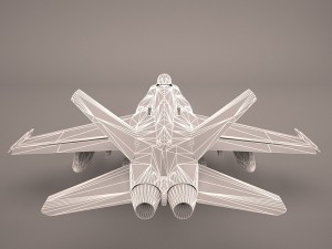ea-18g growler - vaq-132 scorpions Modelo 3D