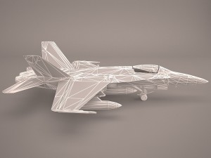 ea-18g growler - vaq-132 scorpions Modelo 3D