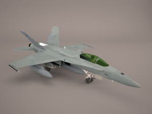 ea-18g growler - vaq-132 scorpions Modelo 3D