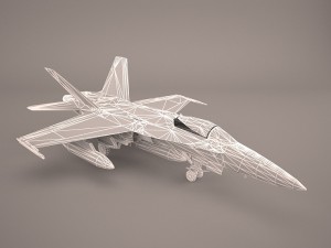 ea-18g growler - vaq-132 scorpions Modelo 3D