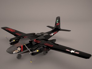 a-26b invader 3D Model