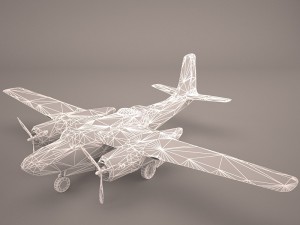 a-26b invader Model 3D