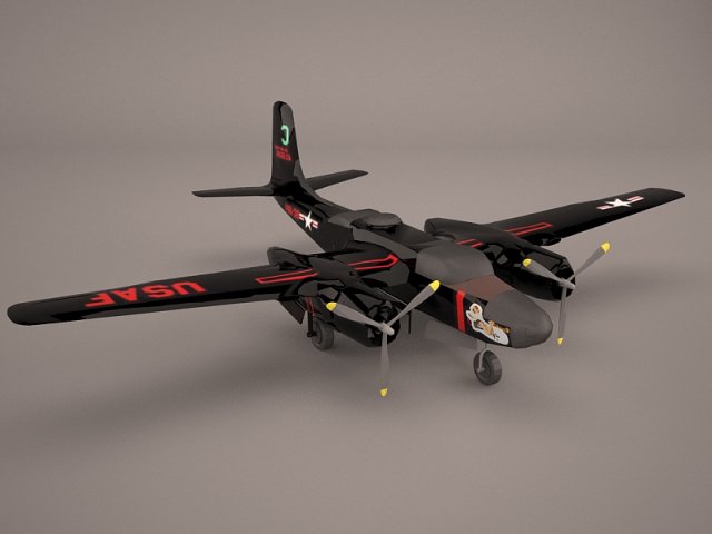 a-26b invader 3d 模型