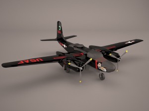 a-26b invader Model 3D