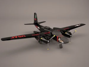 a-26b invader 3D Model