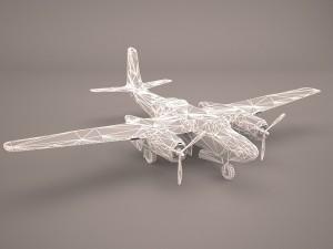 a-26b invader Model 3D