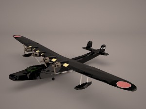 kawanishi george h6k 3D Model