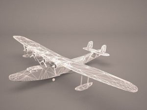 kawanishi george h6k Modello 3D